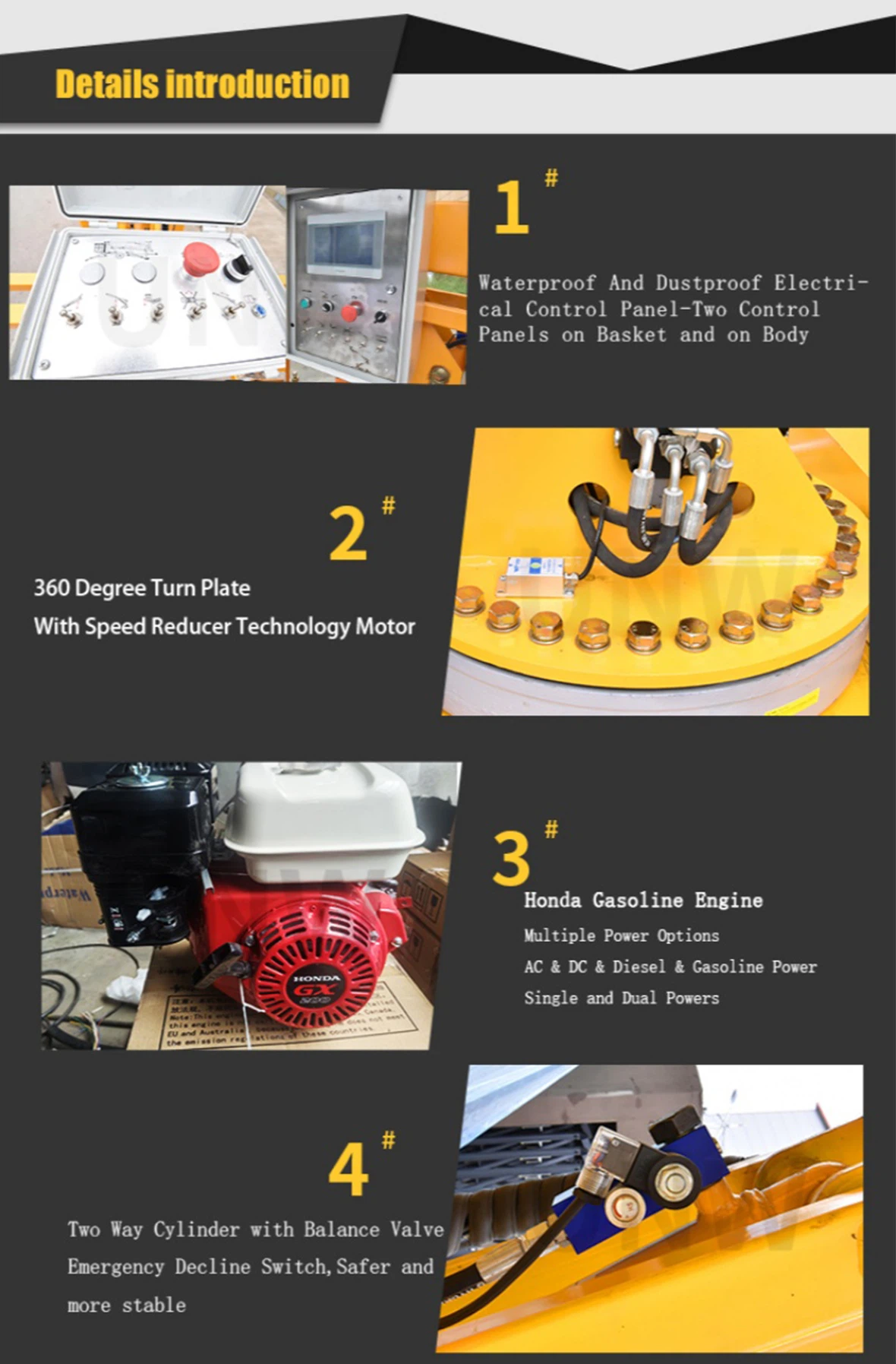 trailer mounted boom lift pricelist